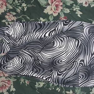 Racerback Zebra Print Tank Top